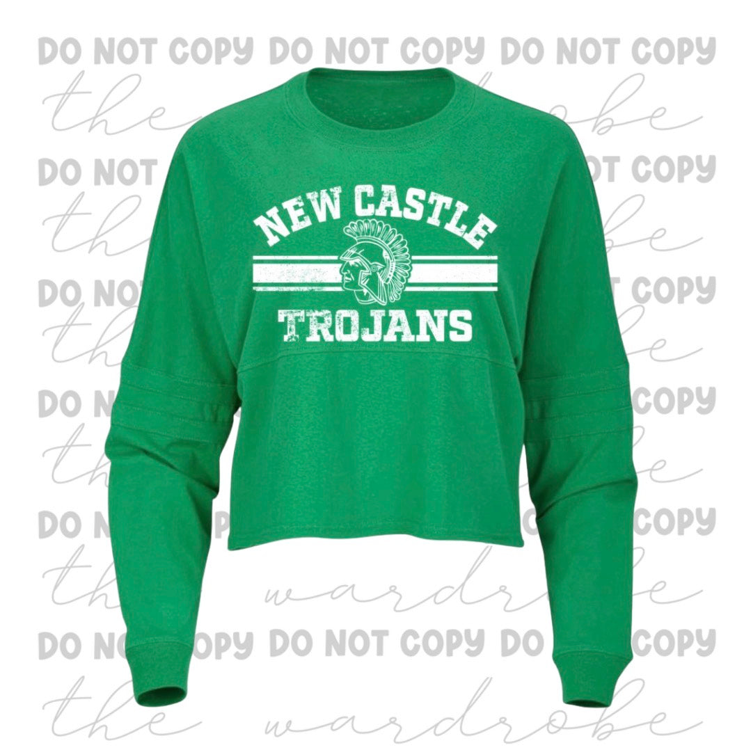 Ladies Boxy Crop Trojans Preorder