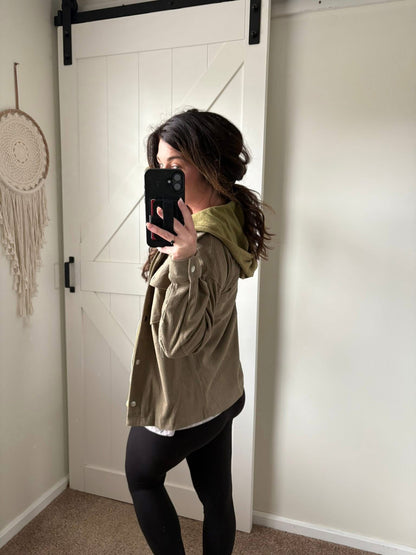 PREORDER: Cozy Grid Hooded Jacket