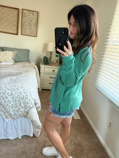 PREORDER: Cozy Button Henley