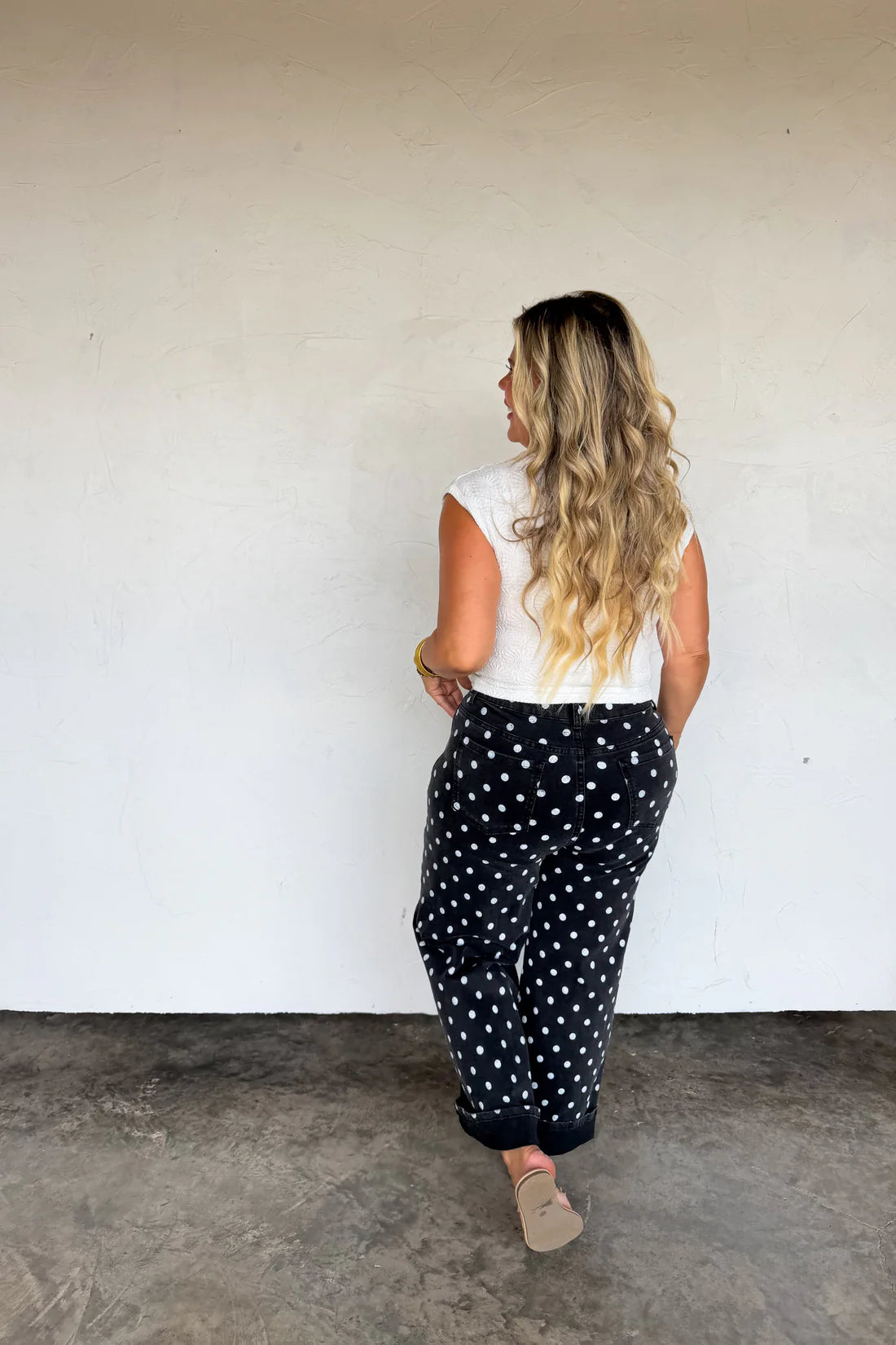 PREORDER: Polka Dot Black Denim, Early September Arrival