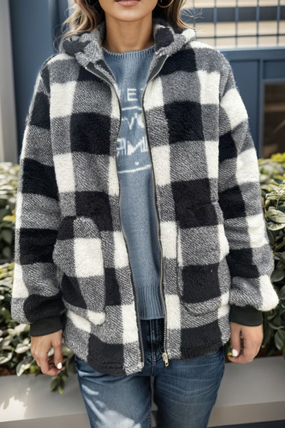 Preorder: Plaid Hooded Jacket