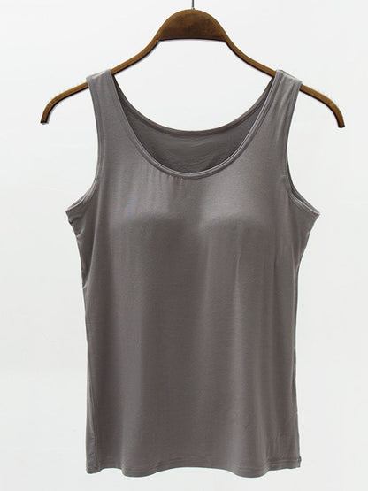 PREORDER: Wide Strap Tank with Built-In Bra