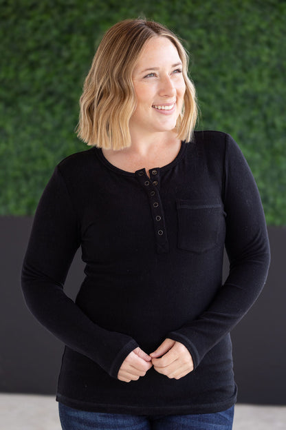 Long Sleeve Top - Black