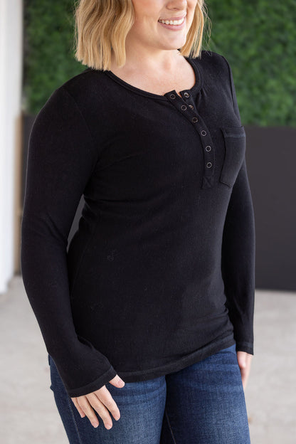 Long Sleeve Top - Black
