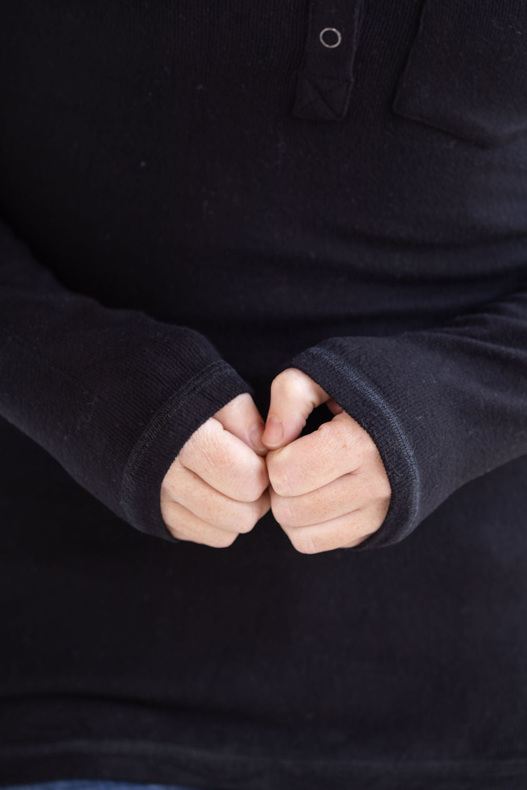 Long Sleeve Top - Black