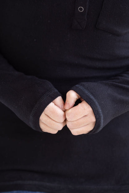 Long Sleeve Top - Black