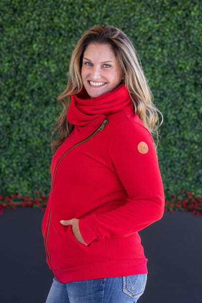ZipUp Cowl - Red