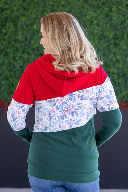 Colorblock Fullzip - Red, Winter Berry, Evergreen