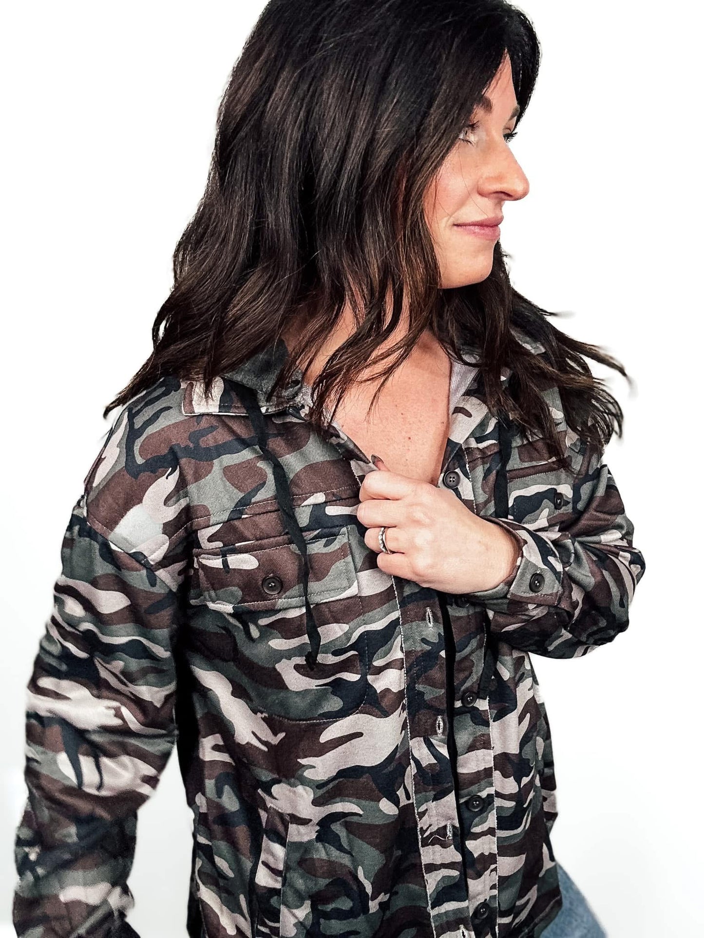 Preorder: Arbor Edge Camo Hooded Shacket