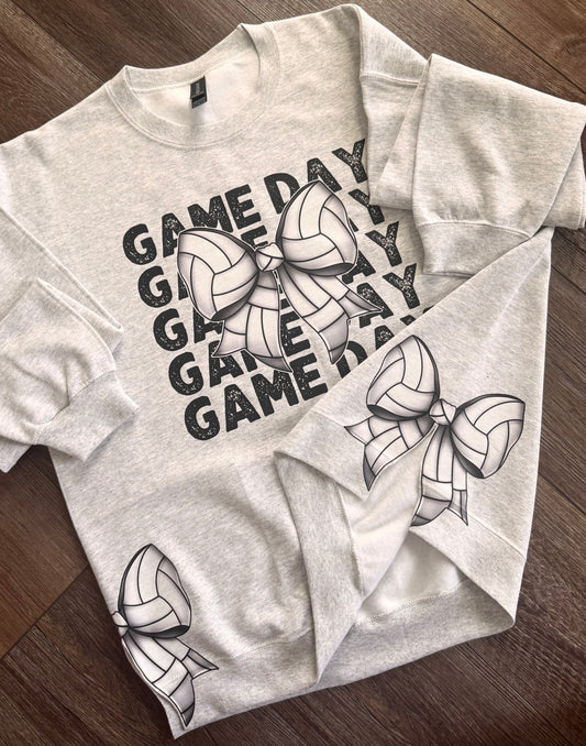Volleyball Bow Sweatshirt Preorder
