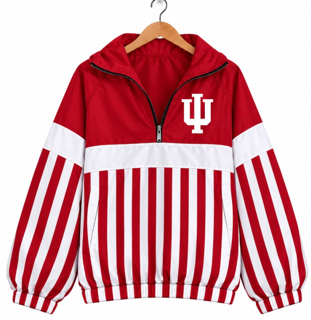 Candy Stripes Varsity Remix Quarter Zip Preorder, ETA: 6 weeks