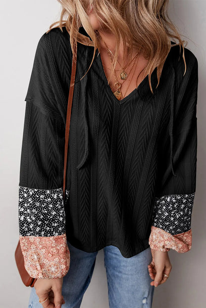 PREORDER: Textured Fall Floral Top