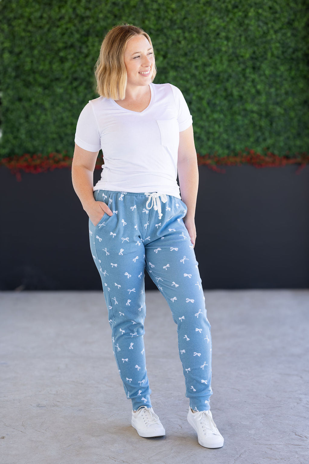 Classic Joggers - Teal Ribbons