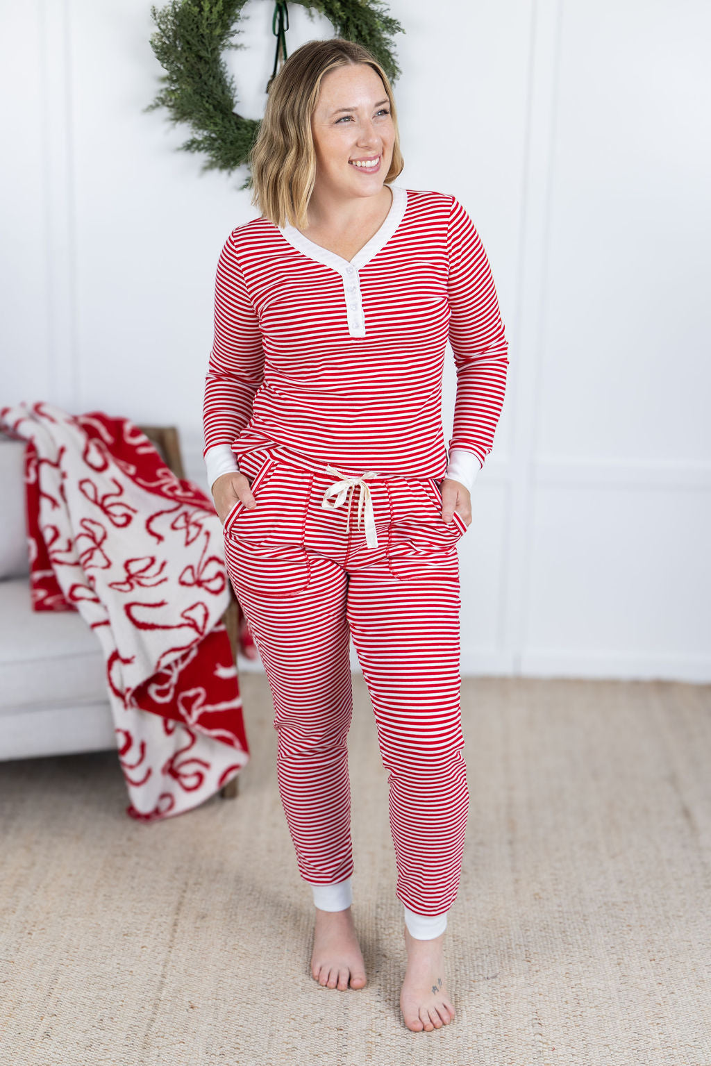 Candy Cane Pajama Set