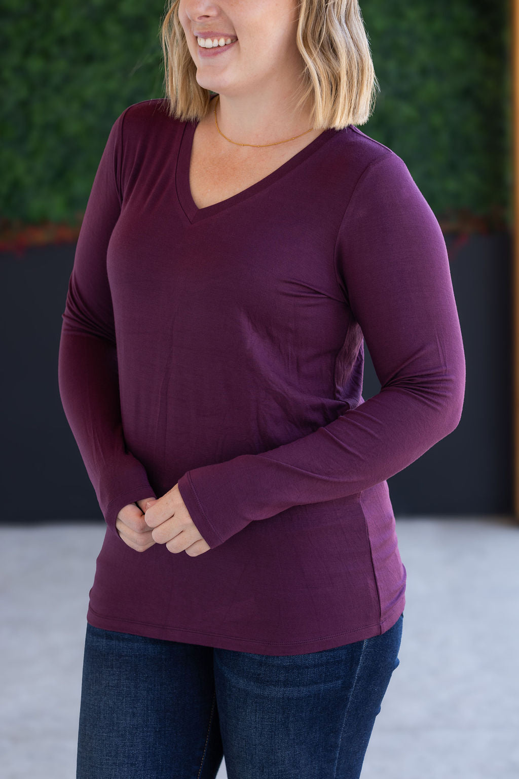 Larissa Long Sleeve - Plum