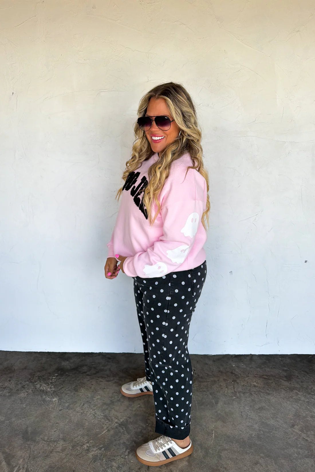 PREORDER: Polka Dot Black Denim, Early September Arrival