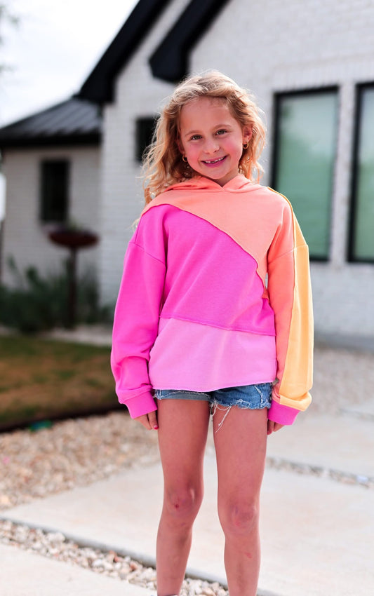 The Jadelyn Color Block Hoodie Preorder