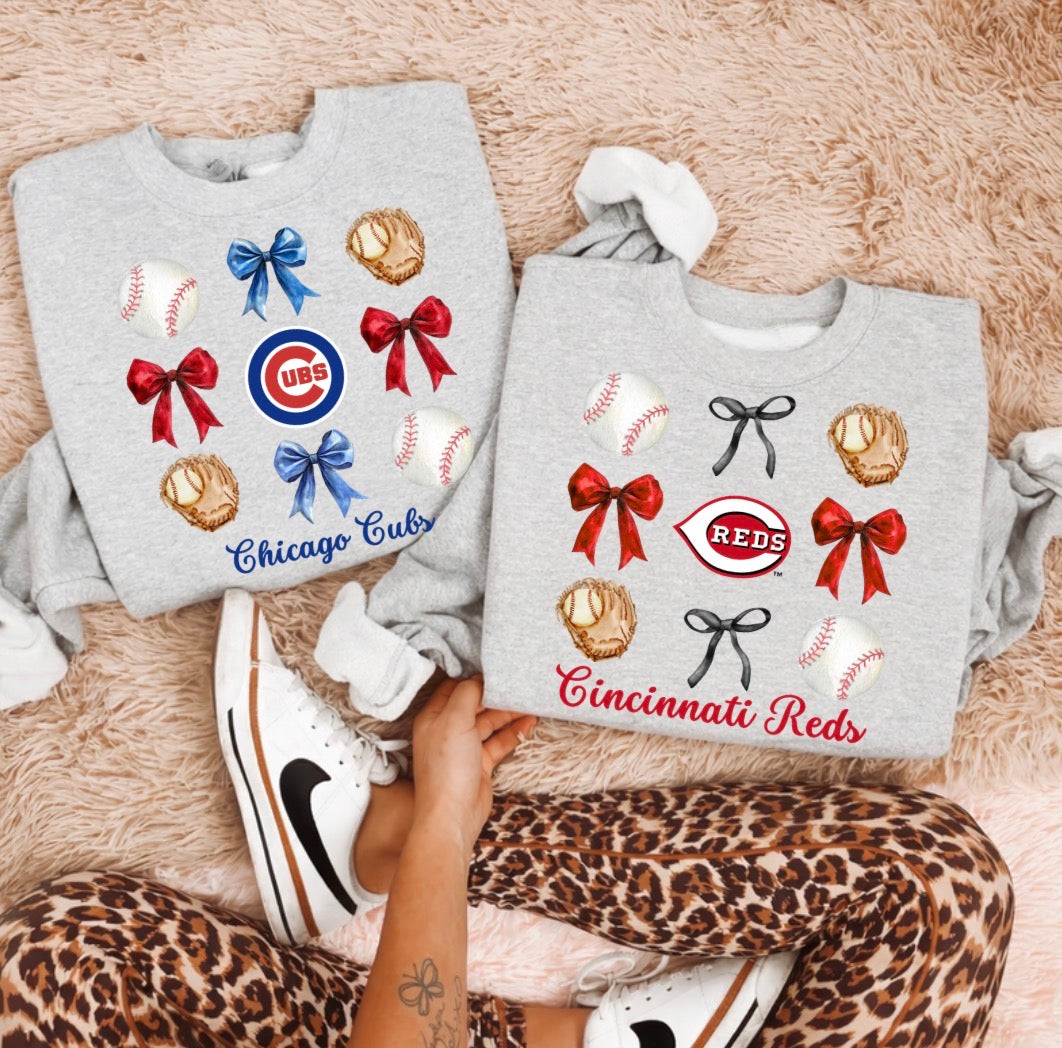 Baseball Team Bow Preorder