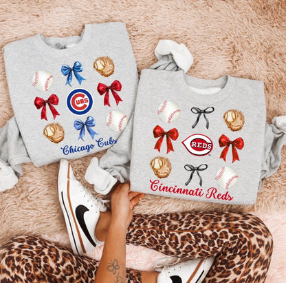 Baseball Team Bow Preorder