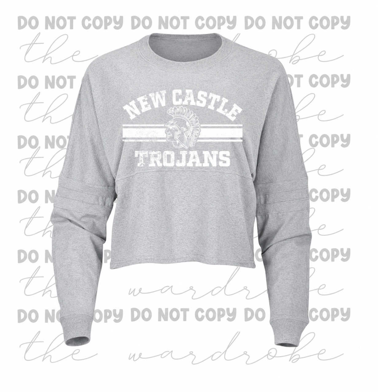 Ladies Boxy Crop Trojans Preorder