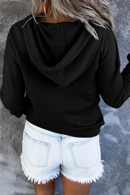 PREORDER: Dropped Shoulder Long Sleeve Hoodie with Pocket