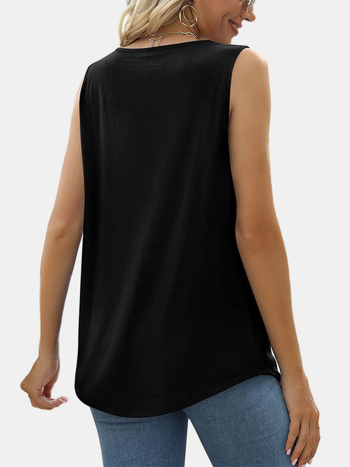 Ruched Square Neck Tank Preorder