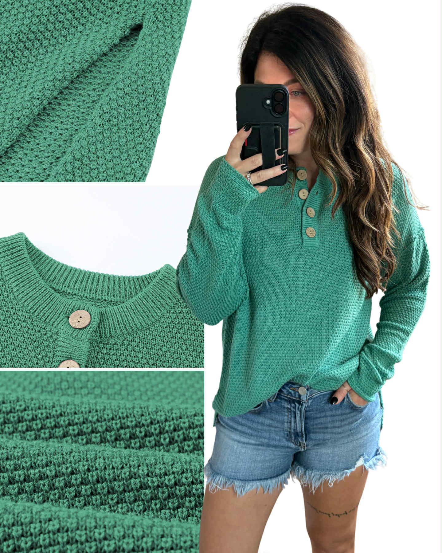 PREORDER: Cozy Button Henley