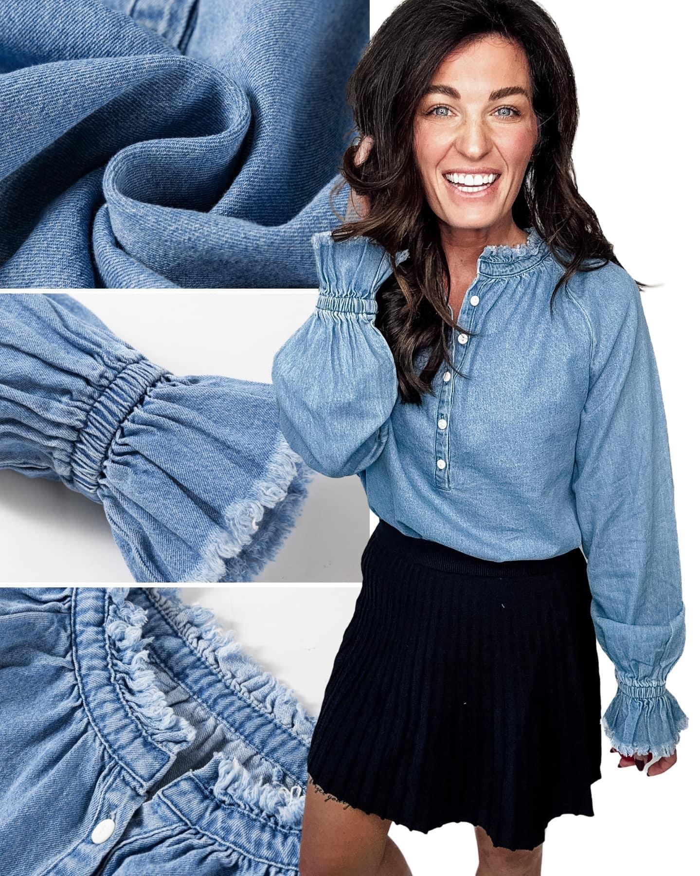 Chambray Blouse Preorder