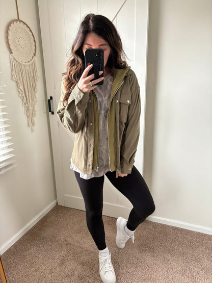 PREORDER: Cozy Grid Hooded Jacket