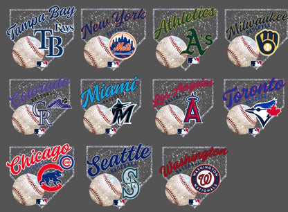 Faux Glitter Baseball Preorder