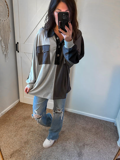 Preorder: Oversized Colorblock Bliss Pullover