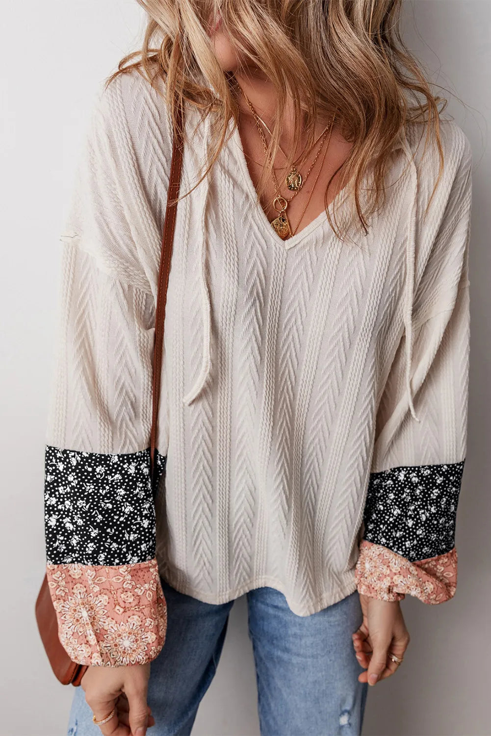 PREORDER: Textured Fall Floral Top