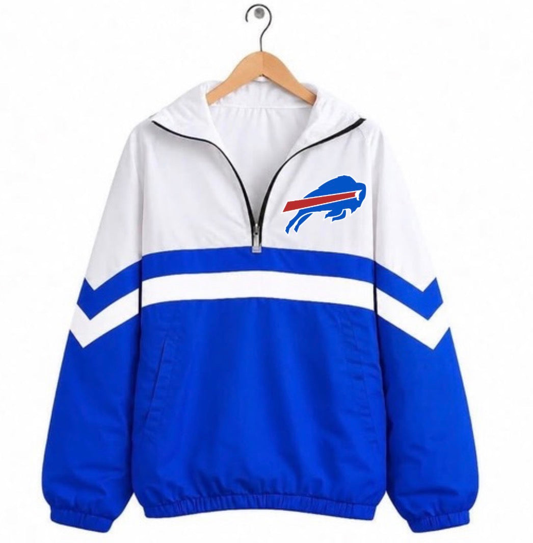 Bills Varsity Remix Quarter Zip Preorder, ETA: 6 weeks