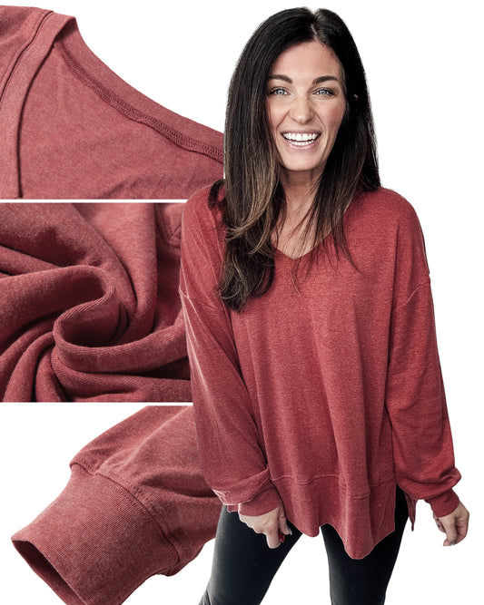 Preorder: Wine Down Oversized Pullover