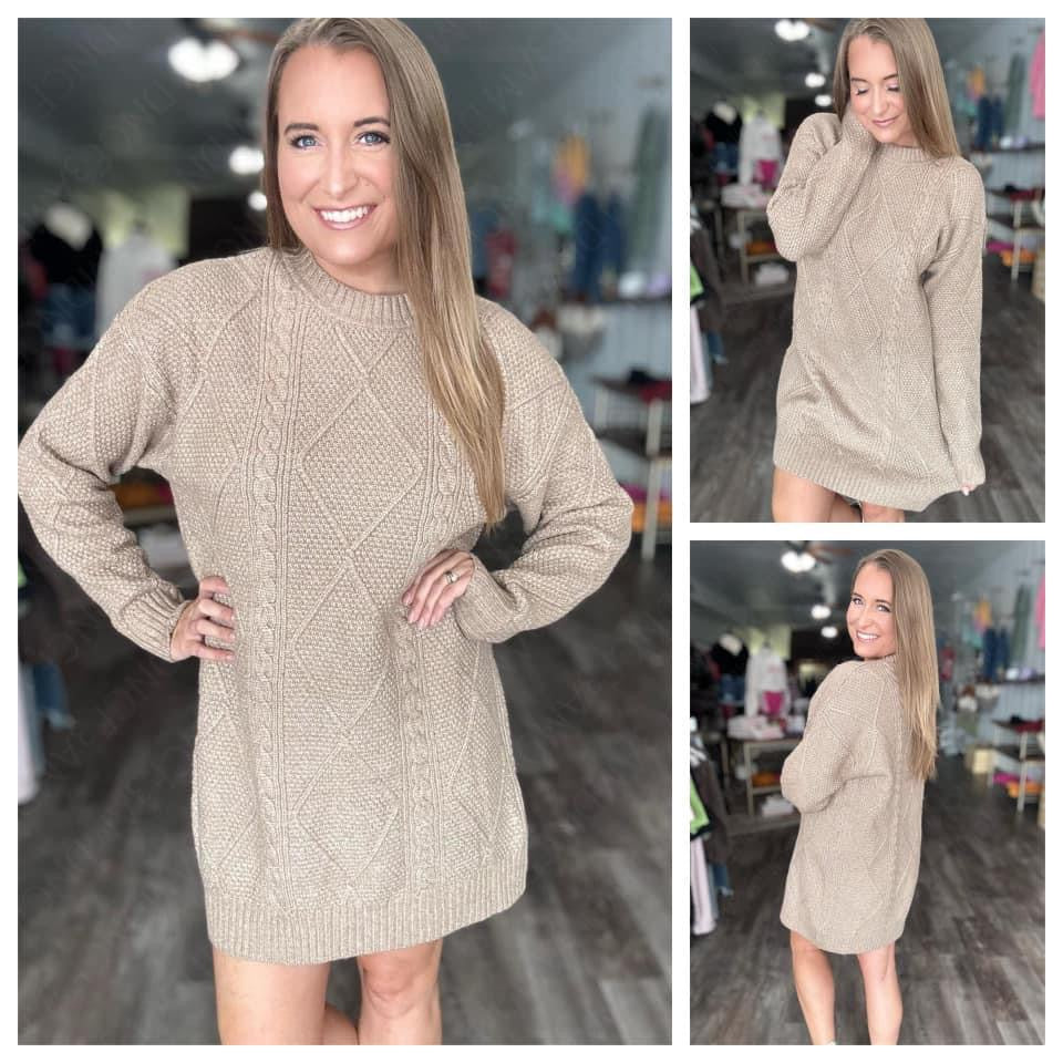 PREORDER: Snuggle Season Sweater Dress