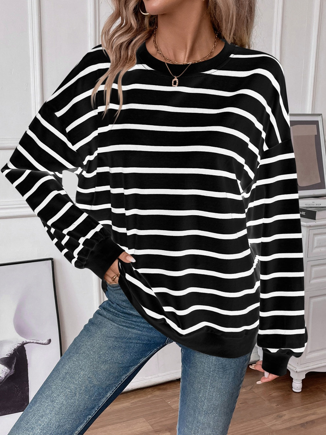 PREORDER: Oversized Striped Pullover in Three Colors