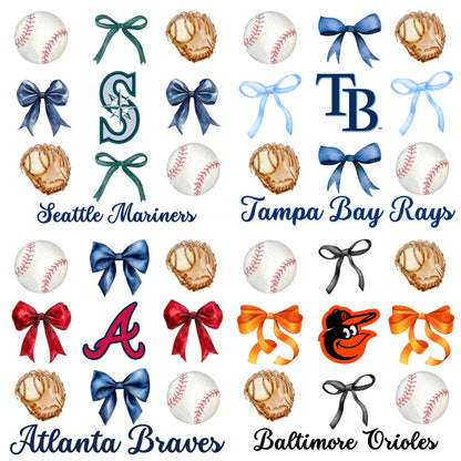 Baseball Team Bow Preorder
