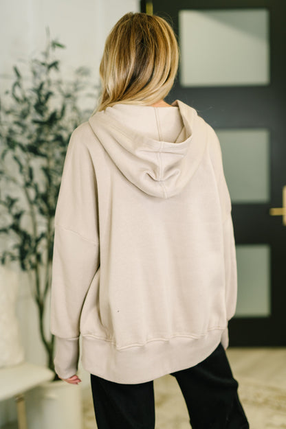 A Million Different Reasons Hooded Pullover in Ash Mocha