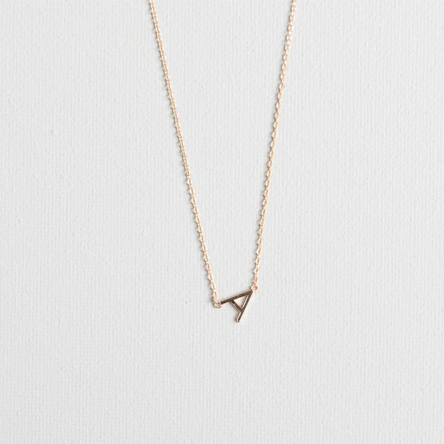 Initial Necklace In Gold