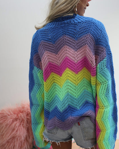 Rainbow Cardigan Preorder