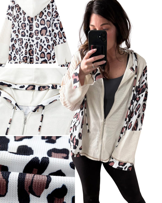 PREORDER: Oversized Wild Side Zip Up Hoodie