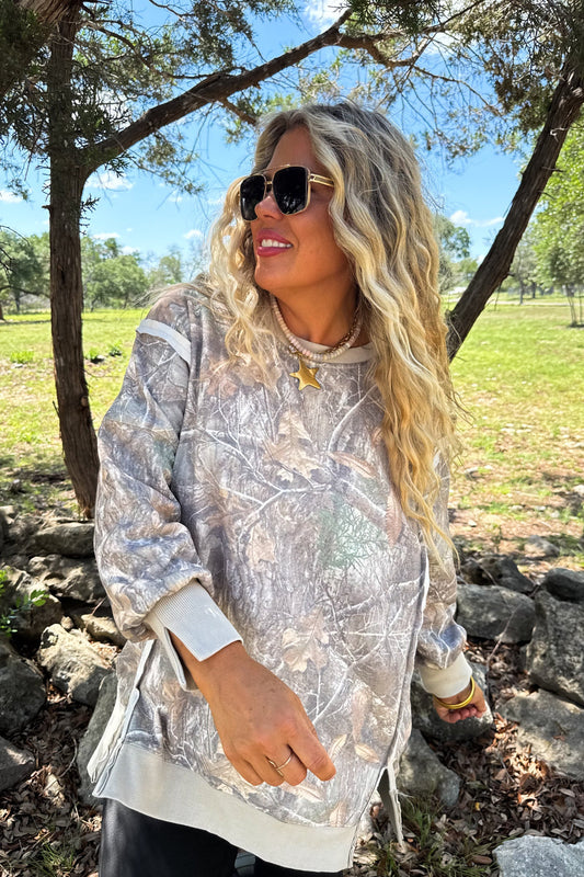 PREORDER: Camo Classic Crew Pullover, Mid/Late August