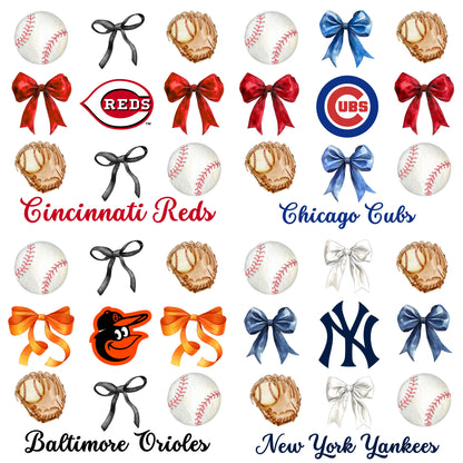 Baseball Team Bow Preorder