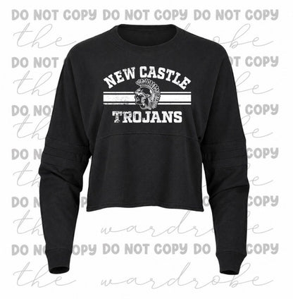 Ladies Boxy Crop Trojans Preorder