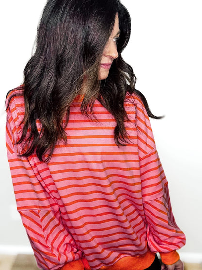 PREORDER: Vivid Horizons Striped Pullover