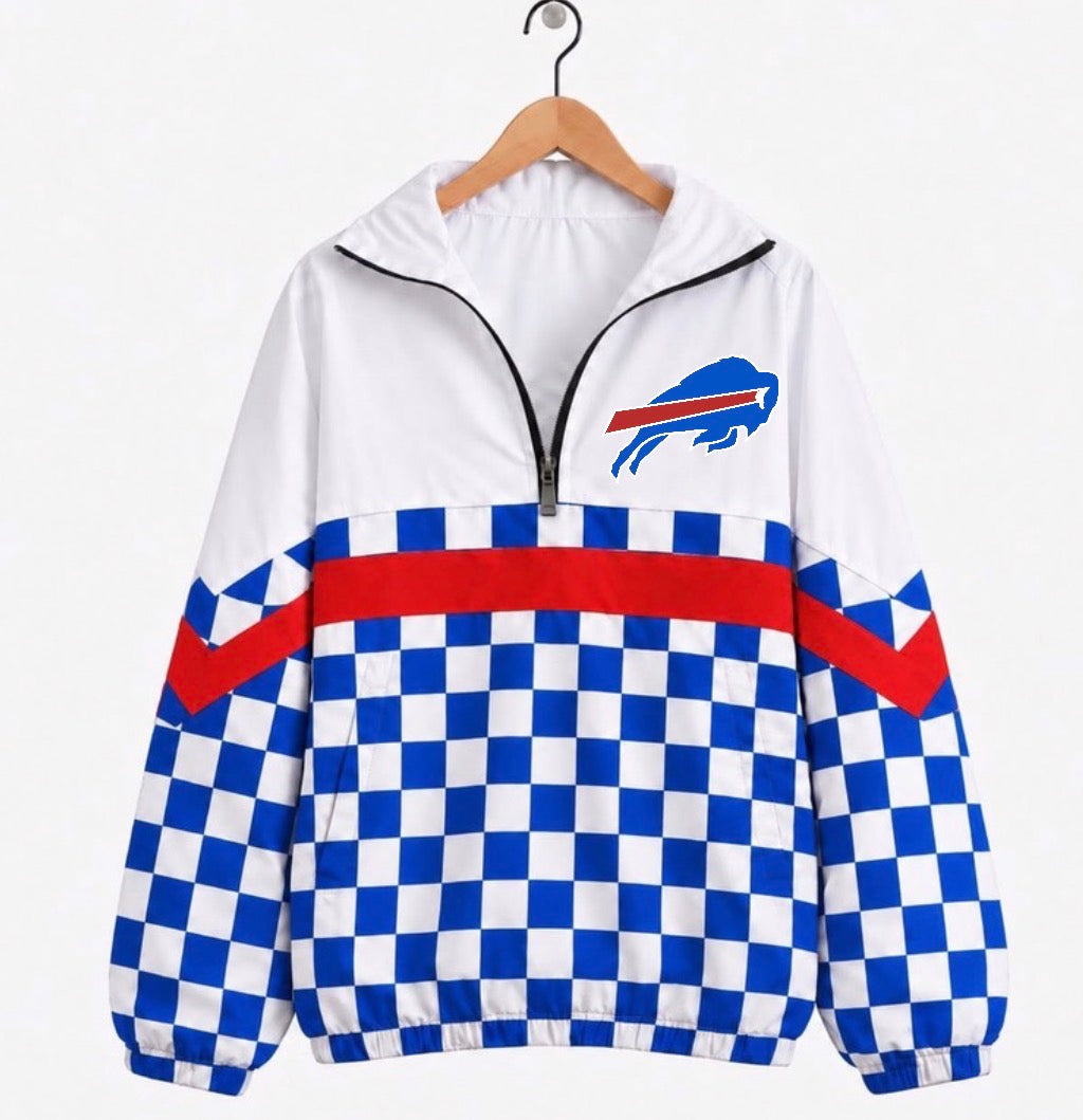 Bills Varsity Remix Quarter Zip Preorder, ETA: 6 weeks