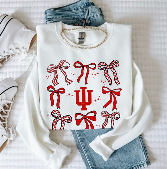 Red and White Ribbon Sweatshirt Preorder