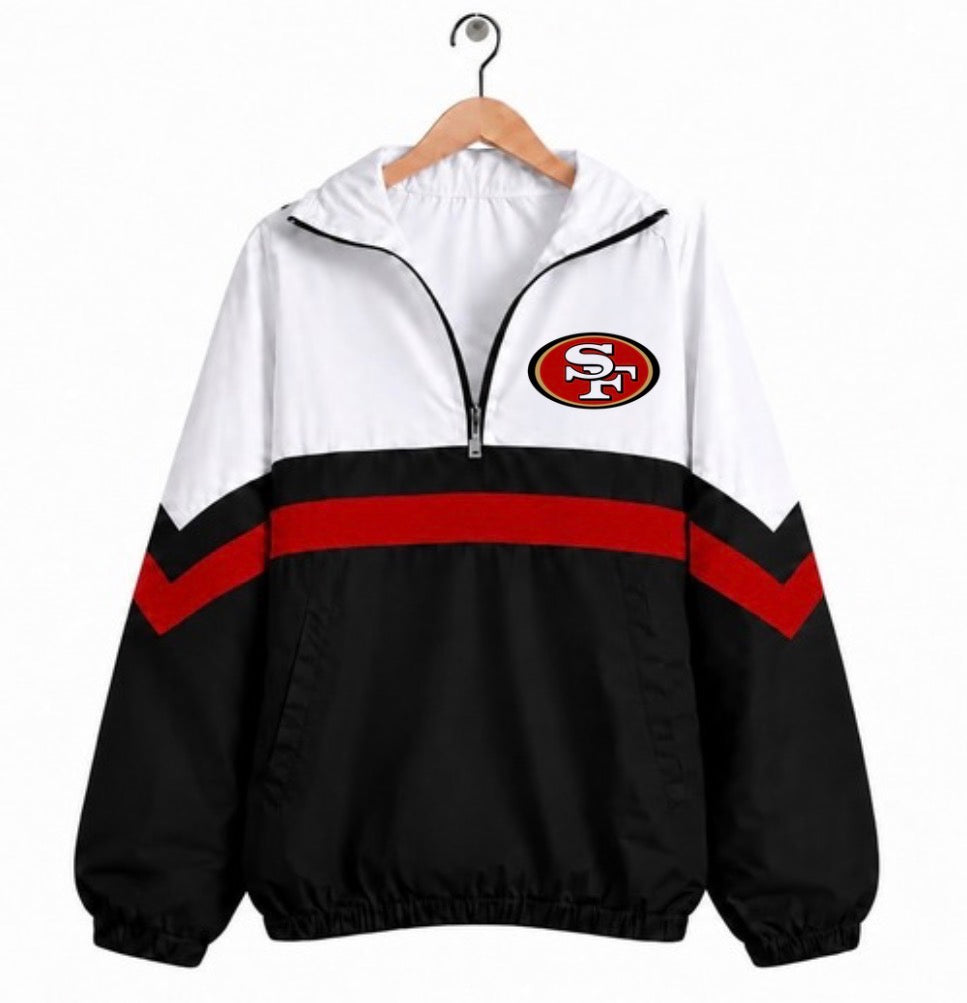 49ers Varsity Remix Quarter Zip Preorder, ETA: 6 weeks