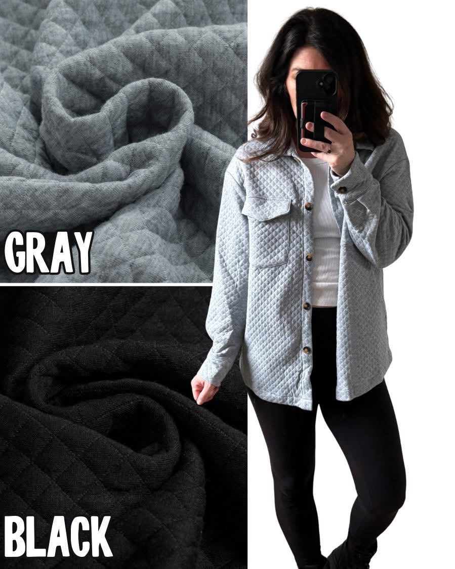PREORDER: Quilted Coziness Shacket