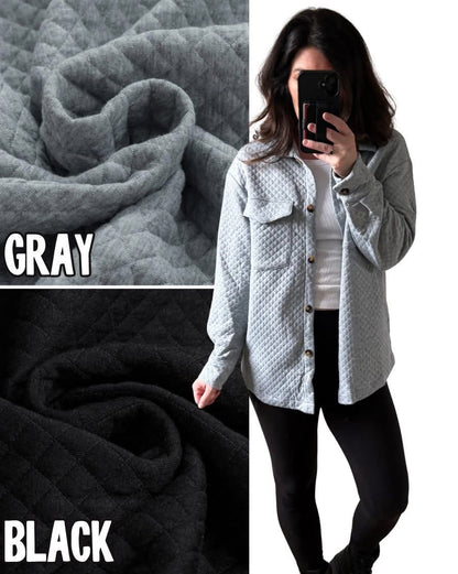 PREORDER: Quilted Coziness Shacket